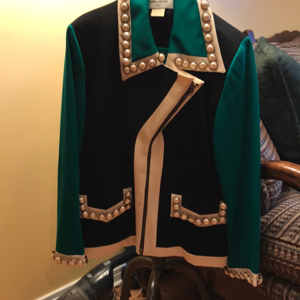 Vintage Paris pearled coat